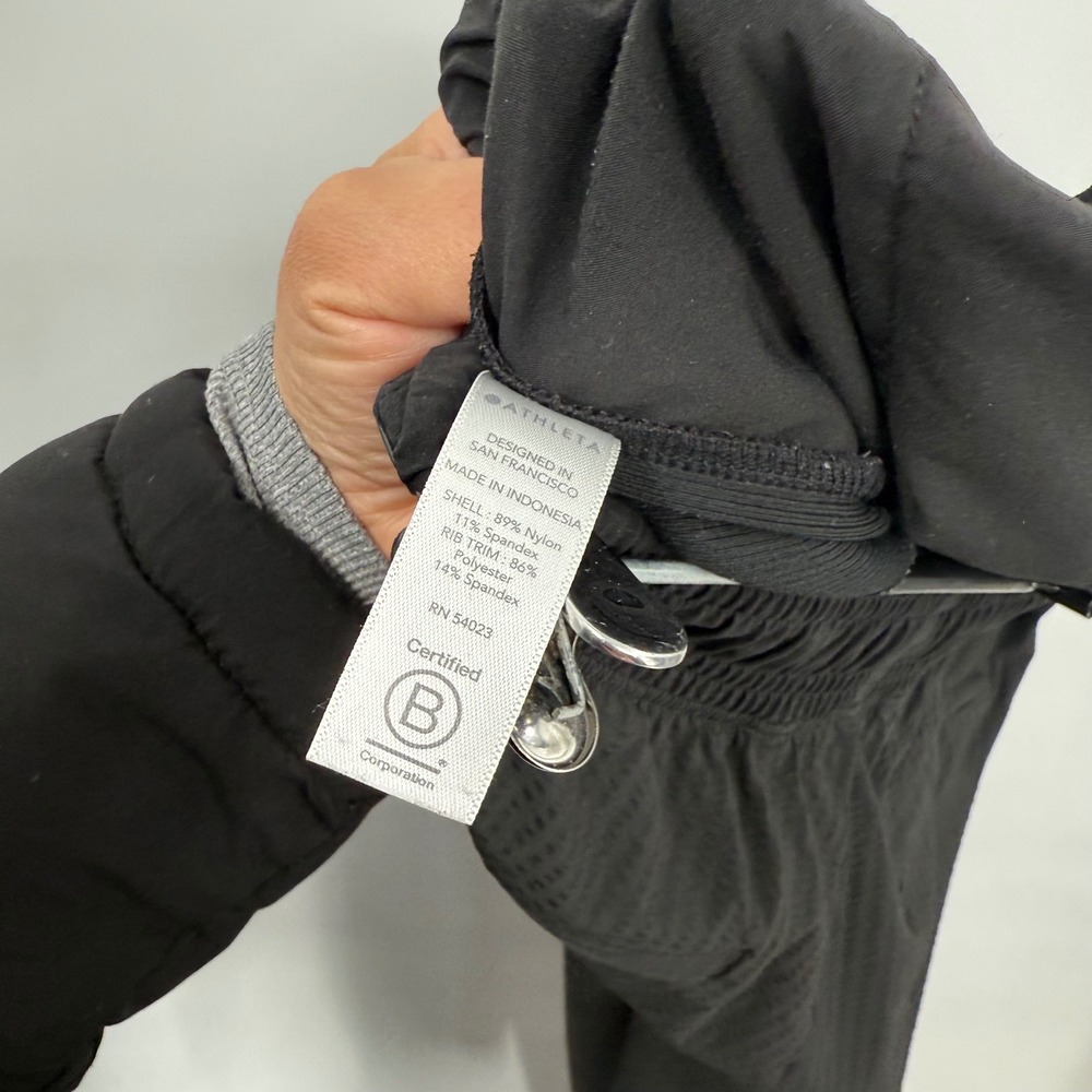 Athleta Textured Brooklyn Jogger Pants Black Womens Size 8 Athletic Casual - Picture 10 of 11